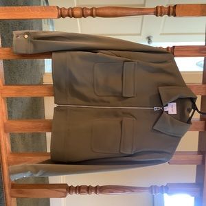 NWT Nine West Jacket Olive Green Utility Jacket (Med) and matching Skirt (Large)
